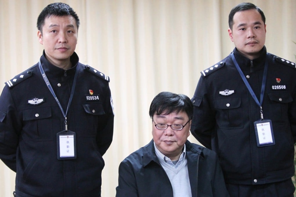 Detained book publisher Gui Minhai is shown during an interview at a detention centre in Ningbo city, Zhejiang province. Photo Simon Song