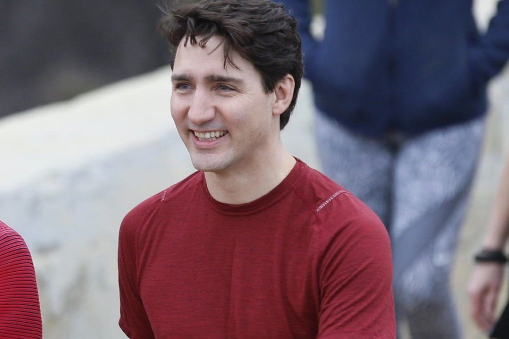 Canadian Prime Minister Justin Trudeau after a hike in the hills around Los Angeles with mayor Eric Garcetti on February 10, 2018. Photo: AP