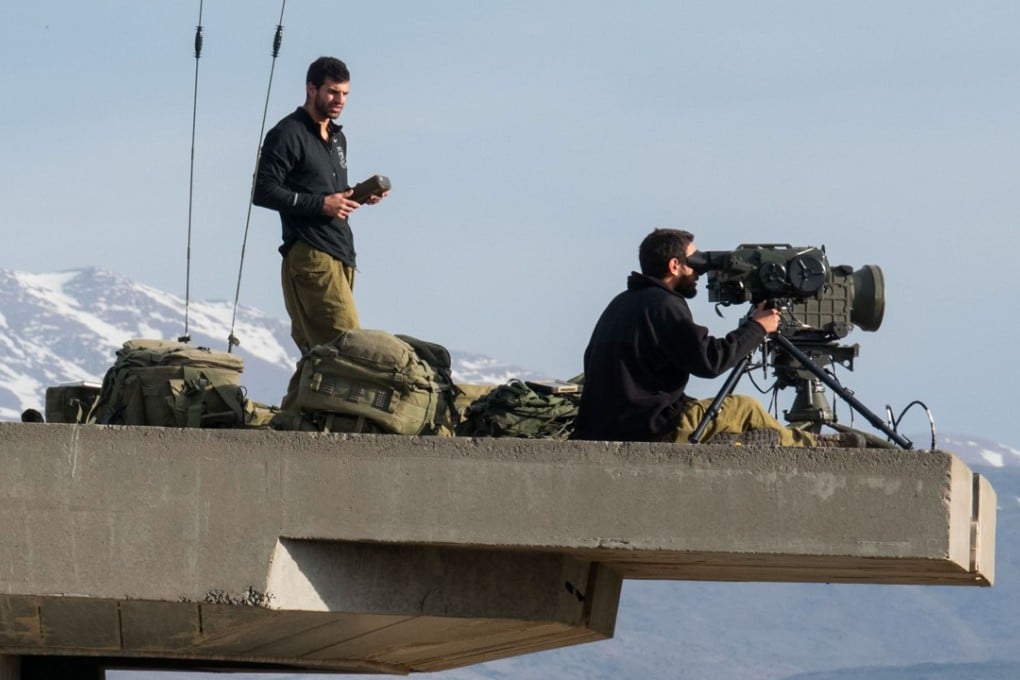 Israeli soldiers in the Israeli-occupied Golan Heights near the ceasefire line between Israel and Syria. Photo: Xinhua