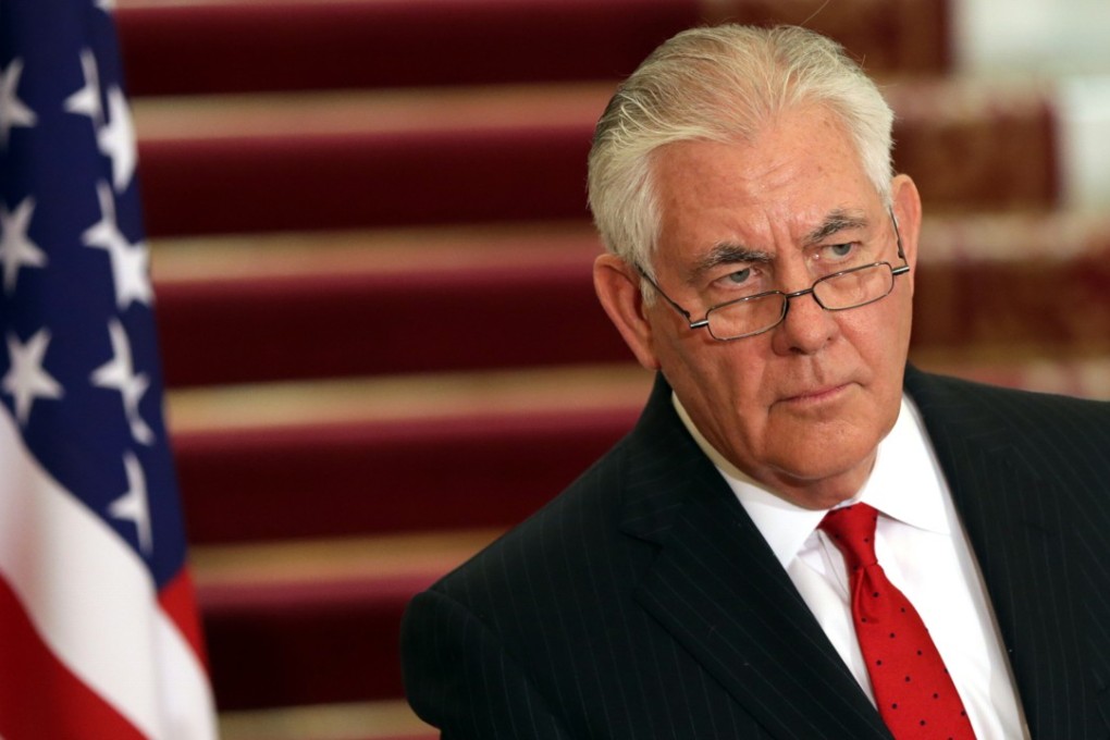 US Secretary of State Rex Tillerson at a press conference in Cairo, Egypt on February 12, 2018. Photo: Xinhua