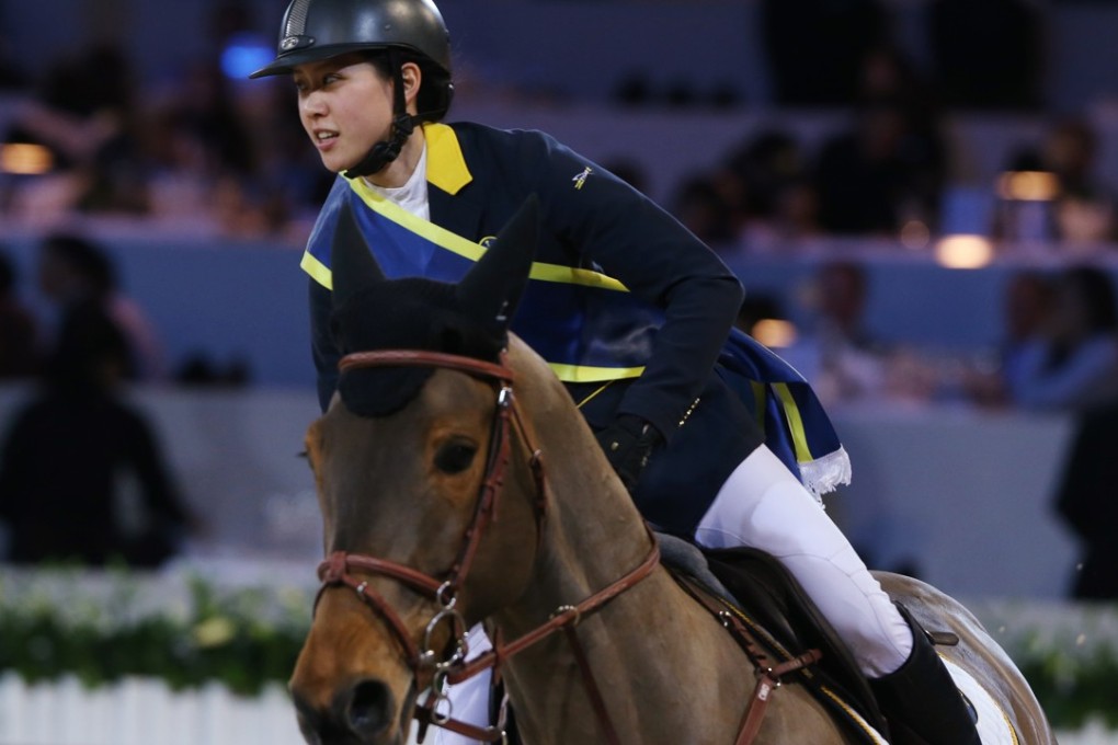 Hong Kong’s Jacqueline Lai competes on the final day of the Longines Masters. Photo: Sam Tsang