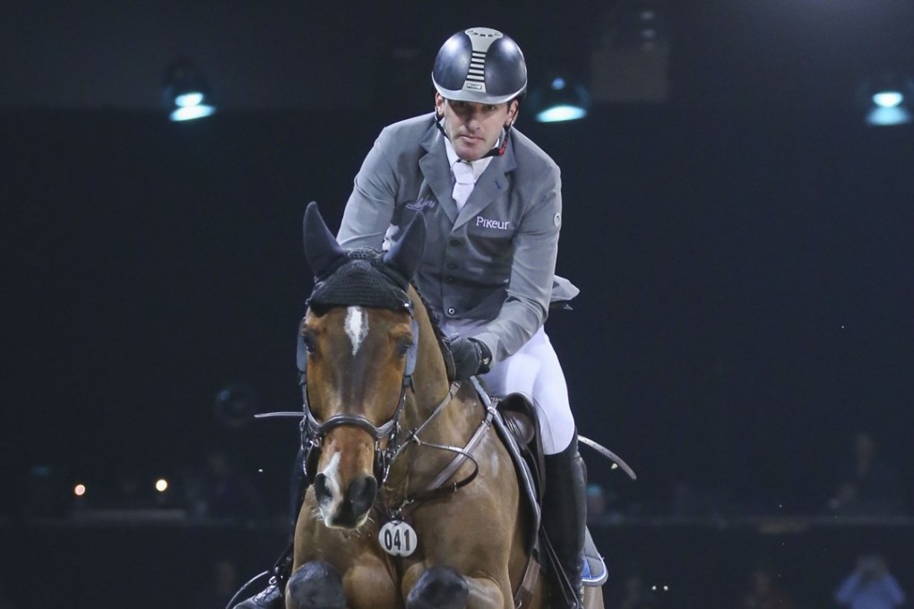 Germany’s Philipp Weishaupt on his way to victory in the Speed Challenge at AsiaWorld Expo. Photos: David Wong