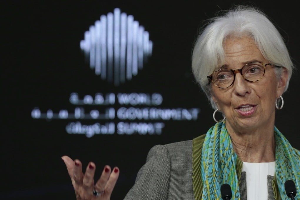 Christine Lagarde, Managing Director of the International Monetary Fund (IMF) speaks during the World Government Summit in Dubai, United Arab Emirates, on February 11, 2018. Photo: Reuters