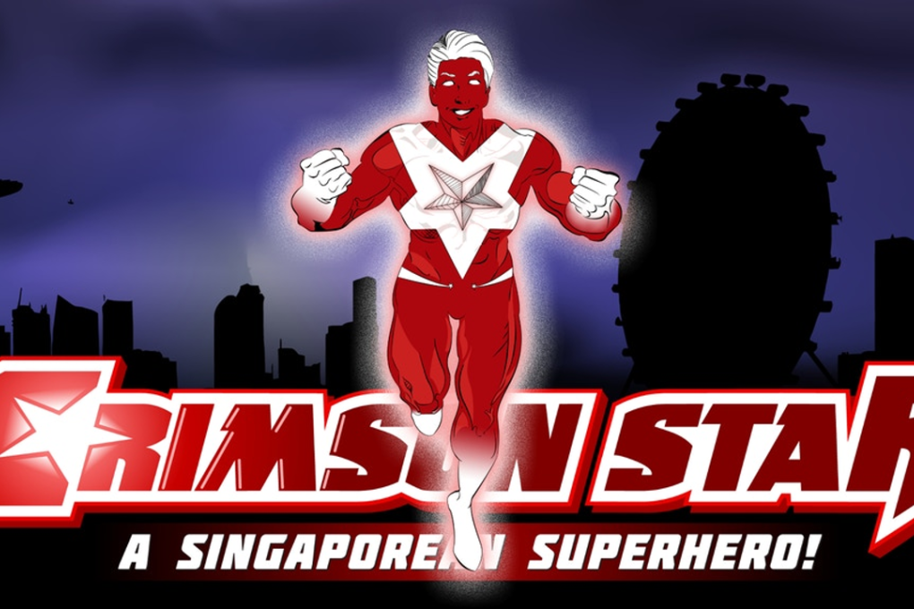 Crimson Star was created to be Singapore’s first comic book superhero icon. Photo: Kickstarter/Ryan Mennen
