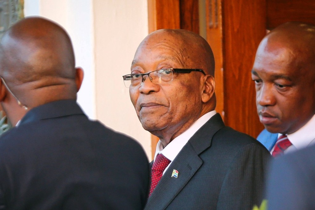 President Jacob Zuma leaves Tuynhuys, the office of the Presidency at Parliament in Cape Town, South Africa, on February 7. Photo: Reuters