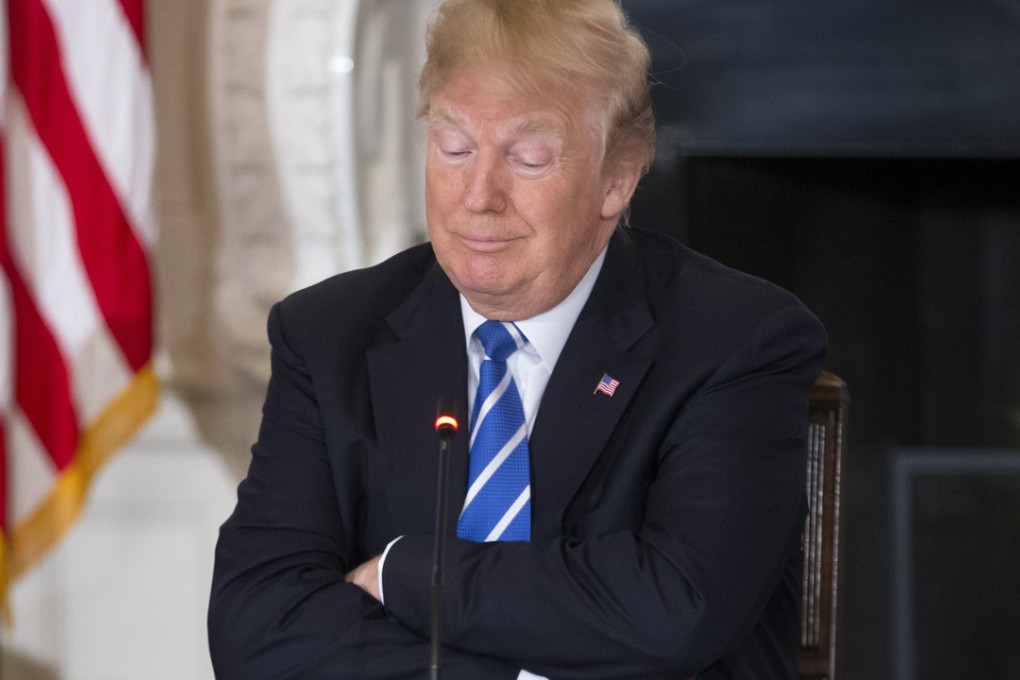 US President Donald Trump’s 2019 Budget predicts the longest expansion in US history, with moderate inflation and unemployment falling to 3.7 per cent in 2019, the lowest level since 1969. Photo: EPA