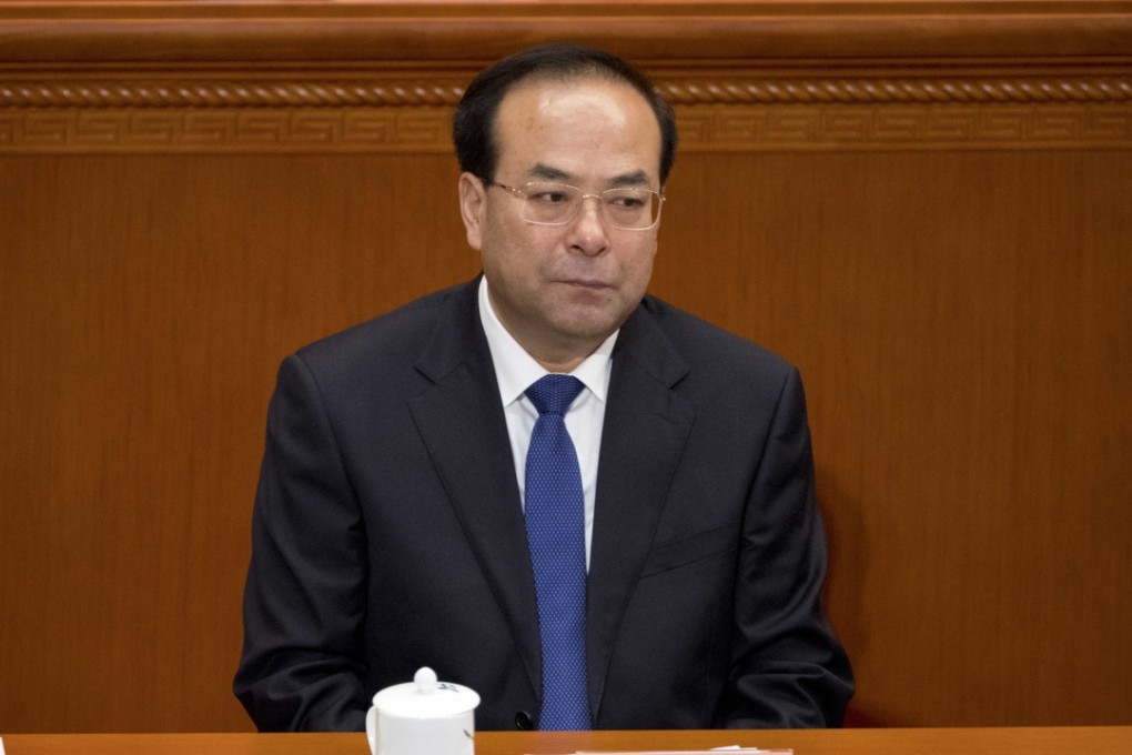 Sun Zhengcai has been charged with bribery during various posts going back 15 years in Chongqing, Beijing, Jilin province, and as minister of agriculture. Photo: AP