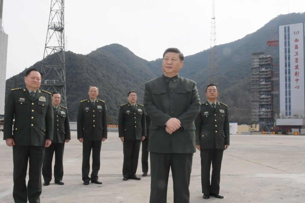 President Xi Jinping, who is also chairman of the Central Military Commission, meets senior officers in Chengdu on Monday. Photo: Xinhua