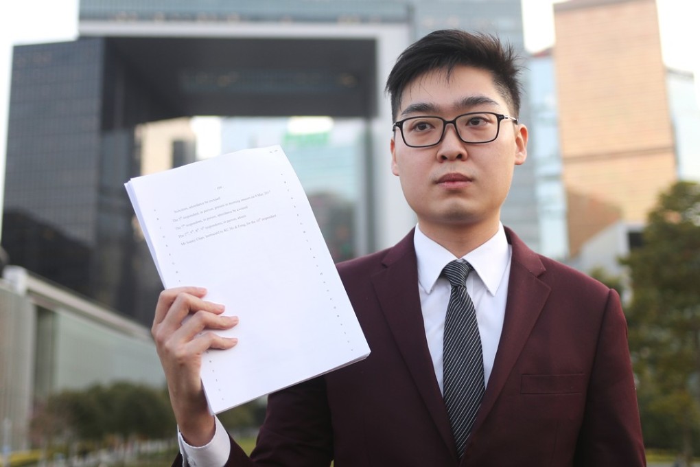 Convenor of the Hong Kong National Party Andy Chan Ho-tin, was among several aspirants banned from the 2016 Legco election. Court ruled against Chan on Tuesday, determining that election officials can ban candidates for their political views when given evidence they would not uphold the Basic Law. Photo: Winson Wong