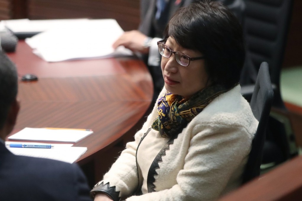 Teresa Cheng will stay on as Hong Kong’s Secretary for Justice. Photo: Edward Wong