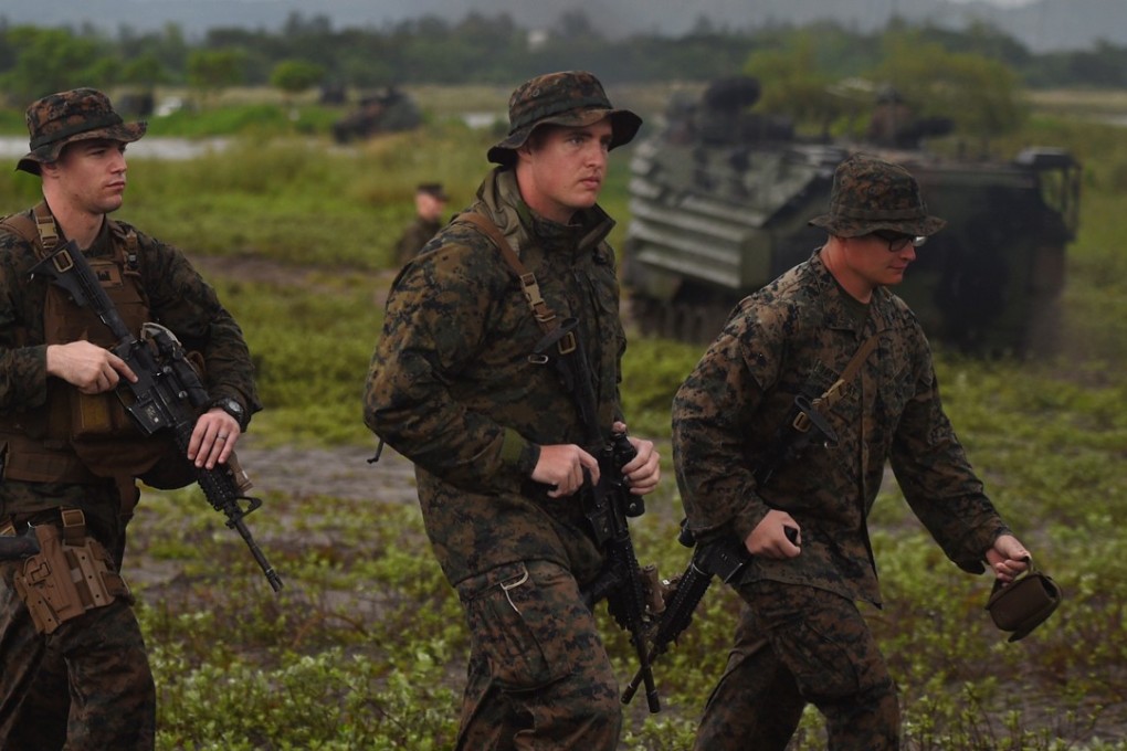 US marines in the Philippines for military exercises. Photo: AFP