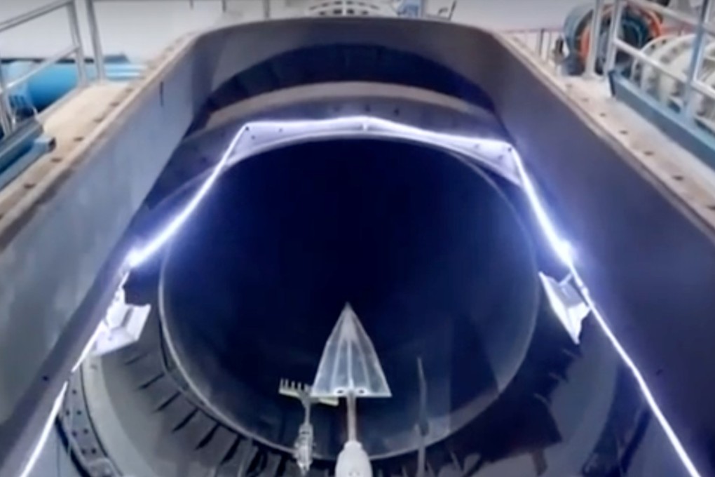 Chinese state television last year showed footage of an HGV being put through its paces in a hypersonic wind tunnel. Photo: Handout