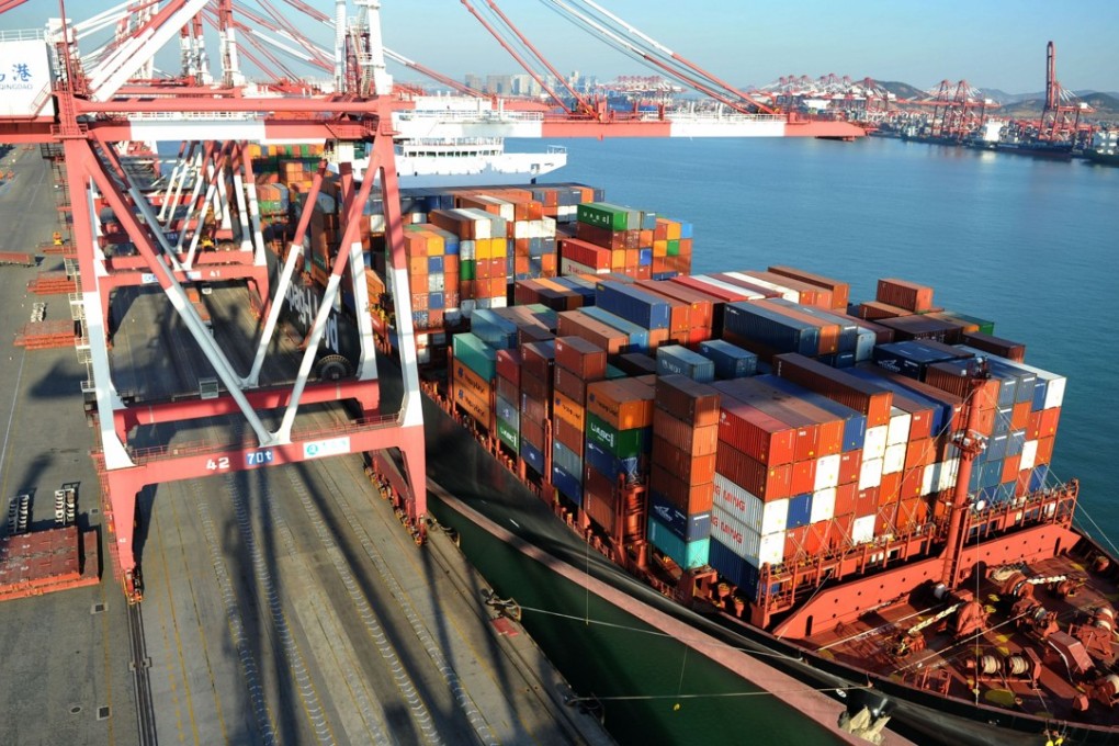 The dock in Qingdao, in China's eastern Shandong Province. China is creating more debt to fuel its economy. Photo: Xinhua
