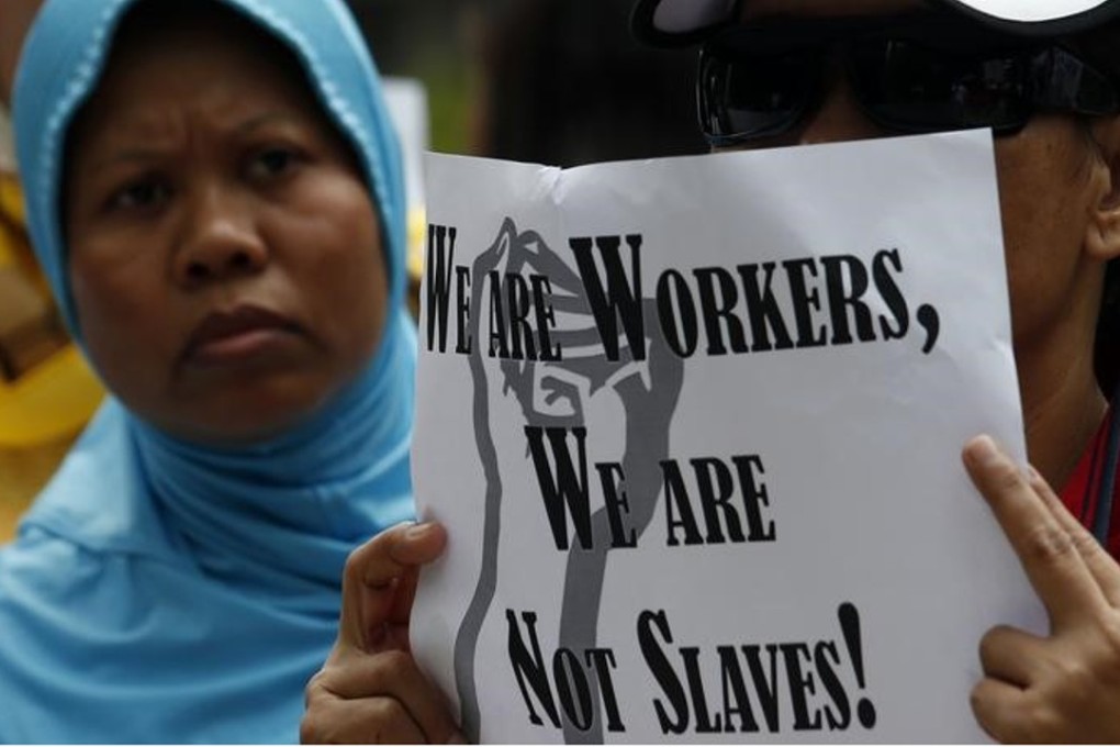 Foreign domestic helpers in Hong Kong have a long history of campaigning for improved working conditions in the city. Photo: Reuters