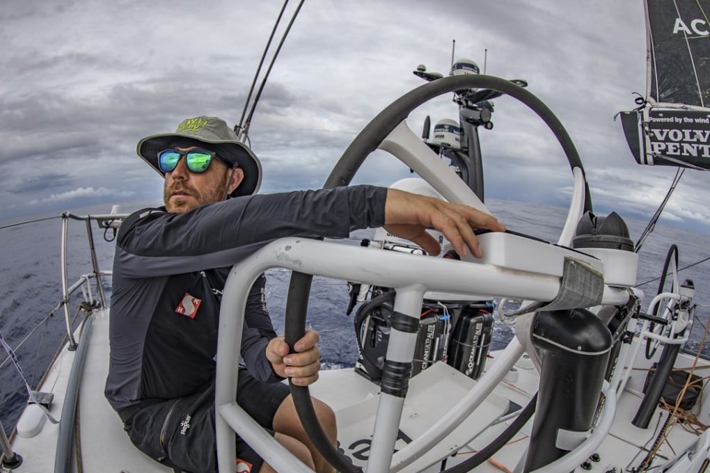 Sun Hung Kai/Scallywag crew member Marcus Ashley-Jones before the boat crosses the doldrums. Photo: Volvo Ocean Race