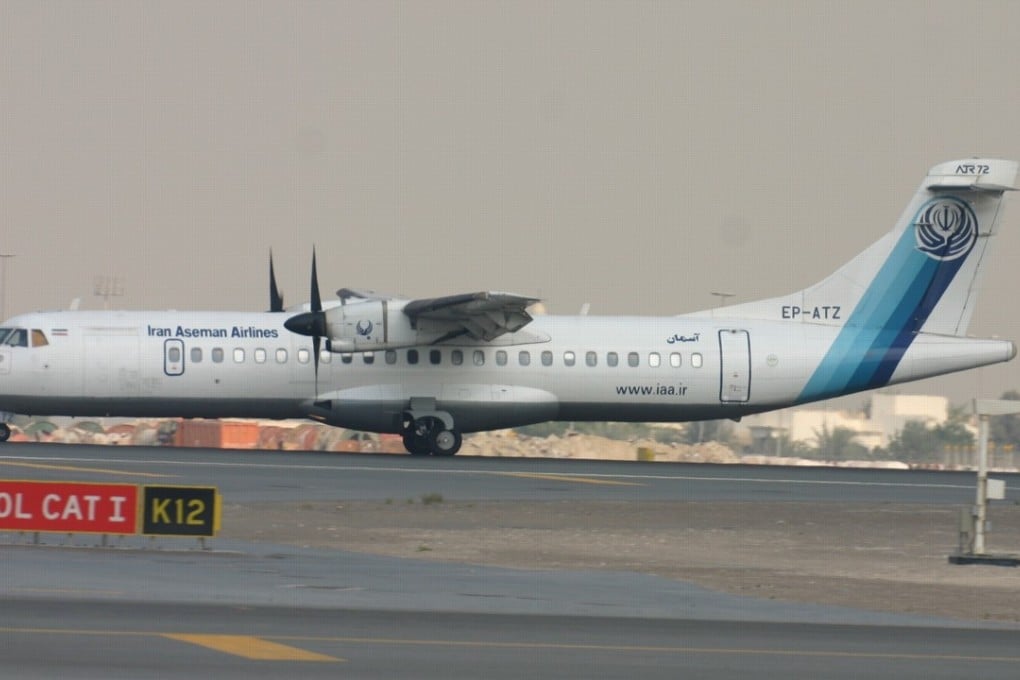 An ATR aircraft of Aseman Airlines with 60 passengers and about six crew disappeared, and was believed to have crashed into mountains in southern Iran. Photo: Wikipedia