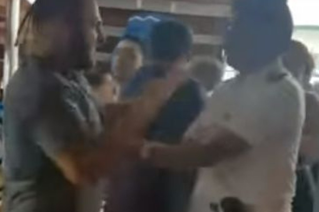 A fight on the Carnival Legend cruise ship in the South Pacific. Photo: YouTube/3AWRadio