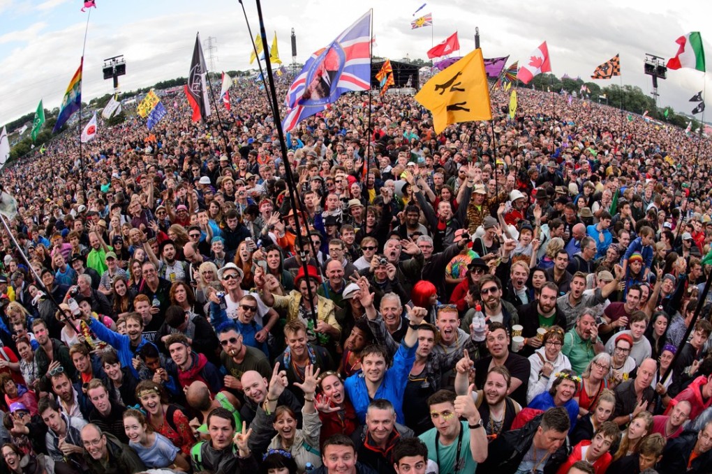 Glastonbury music festival in 2014. Photo: AFP