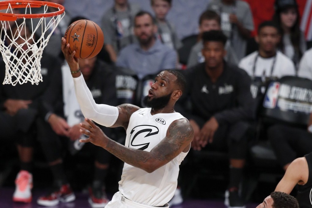 Lebron James outshone his opposite number Stephen Curry in the 2018 All-Star game at the Staples Centre in Los Angeles. Photo: EPA