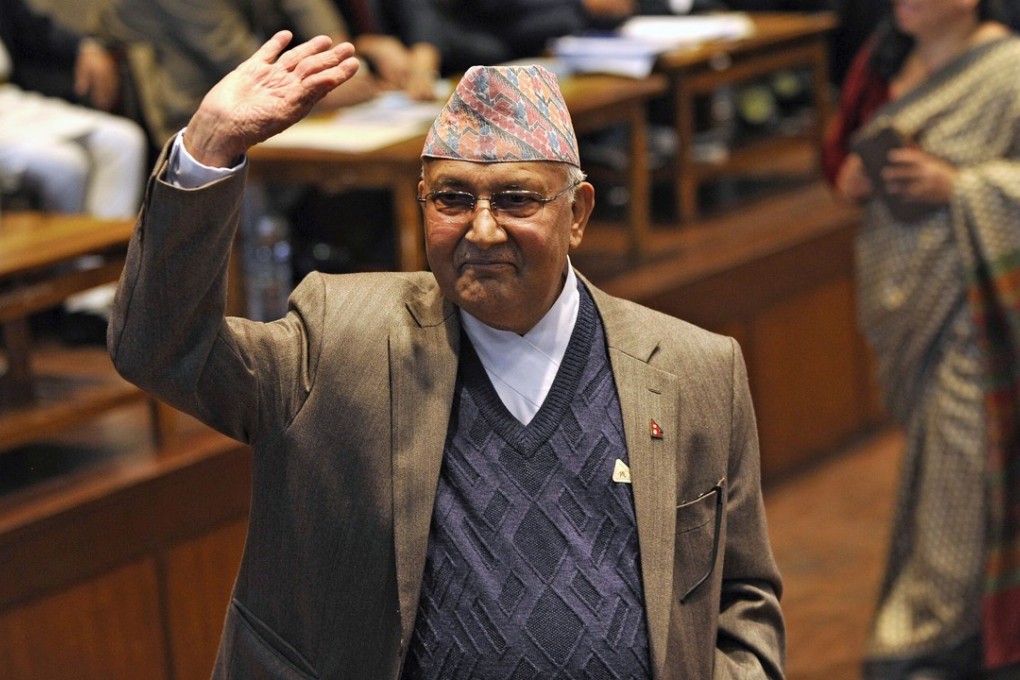 Nepal's prime minister Khadga Prasad Sharma Oli wants to lower the country’s dependence on oil. Photo: AFP