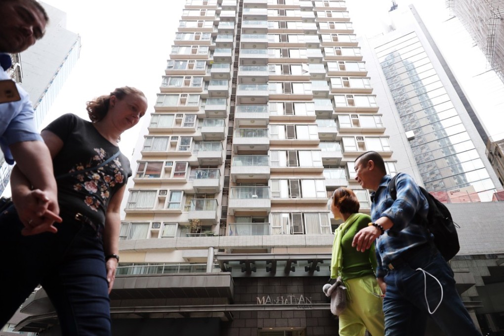 The security guard had worked at Manhattan Avenue, 255 Queen's Road Central for seven years. Photo: Winson Wong