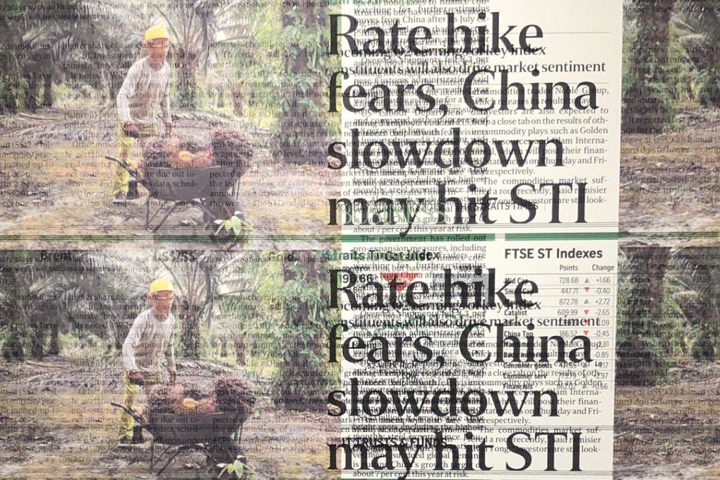 Abstracts from The Straits Times is a new series by Singapore-based conceptual artist Heman Chong. Photo: Enid Tsui