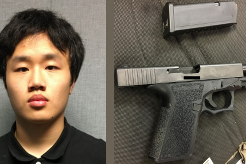 Alwin Chen, 18, was charged with bringing this loaded gun to school. Photo: Montgomery County (Maryland) Police