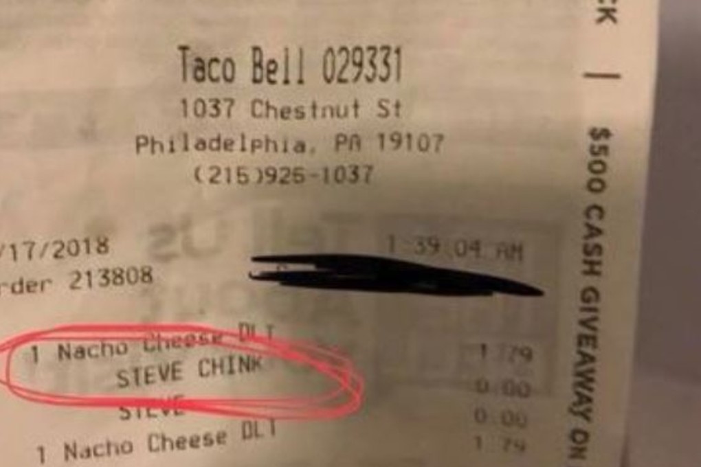 Taco Bell said an employee who used a racial slur to refer to an Asian-American customer no longer works for the fast-food chain. Photo: Facebook