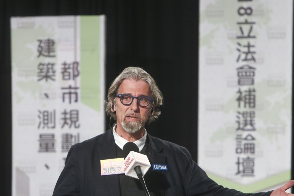 Hong Kong Legislative Council candidate Paul Zimmerman has found himself at the heart of a controversy over illegal structures at his residence. Photo: Winson Wong