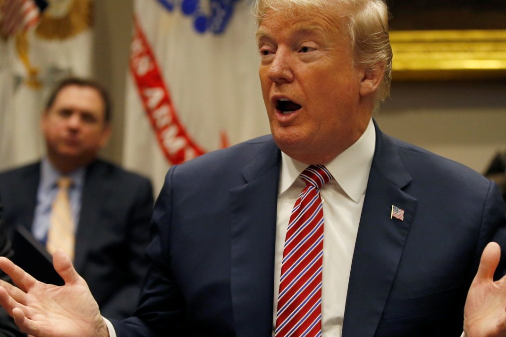 US President Donald Trump talks about gun safety in schools during a meeting with local and state officials at the White House. Photo: Reuters