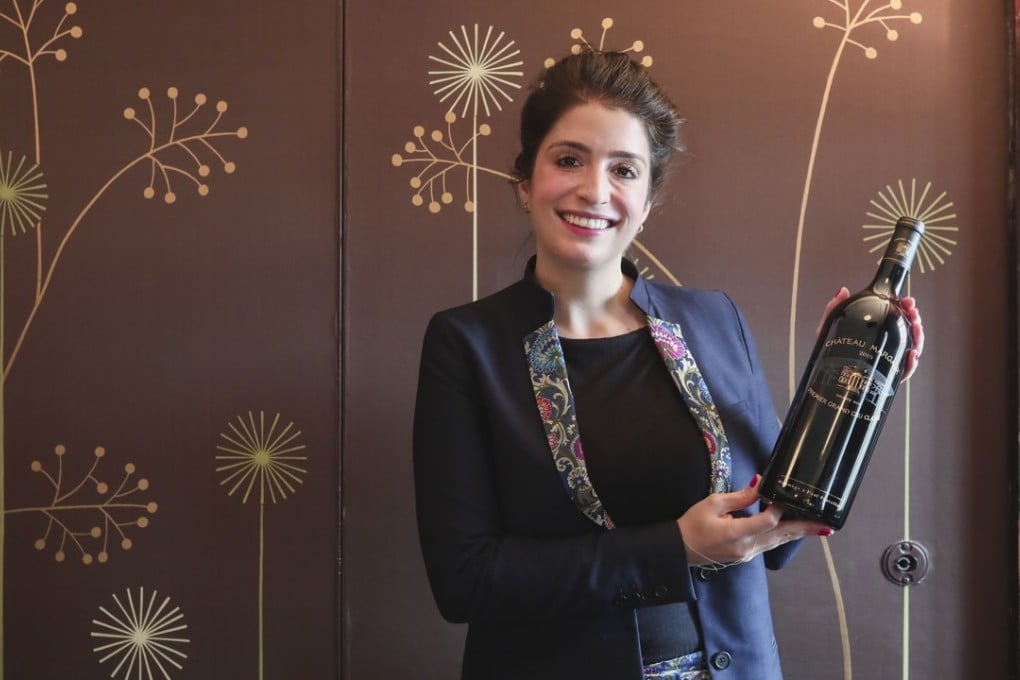 Alexandra Petit-Mentzelopoulos, communications and brand manager for Château Margaux, at the China Club in Central. Picture: Jonathan Wong