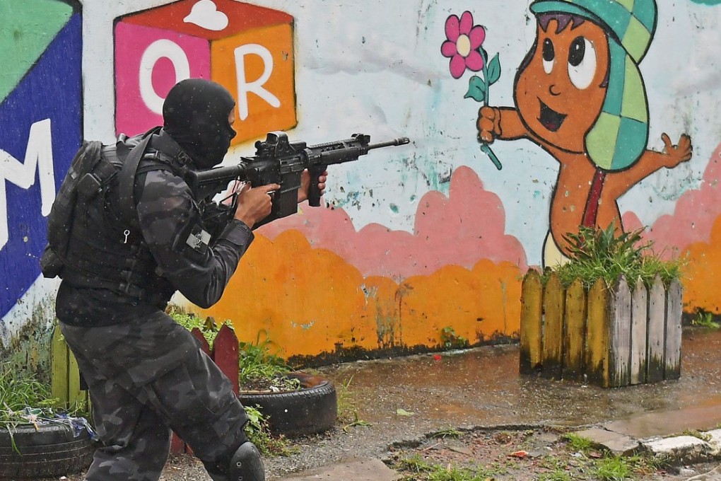 Soldiers conduct security operations in Rio de Janeiro, Brazil. Photo: AFP