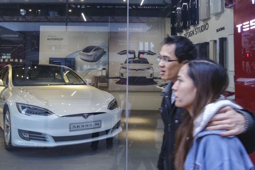 Leading electric vehicle manufacturer Tesla reportedly said it might scale down its operations in the city if the government decided not to provide further policy support. Photo: David Wong