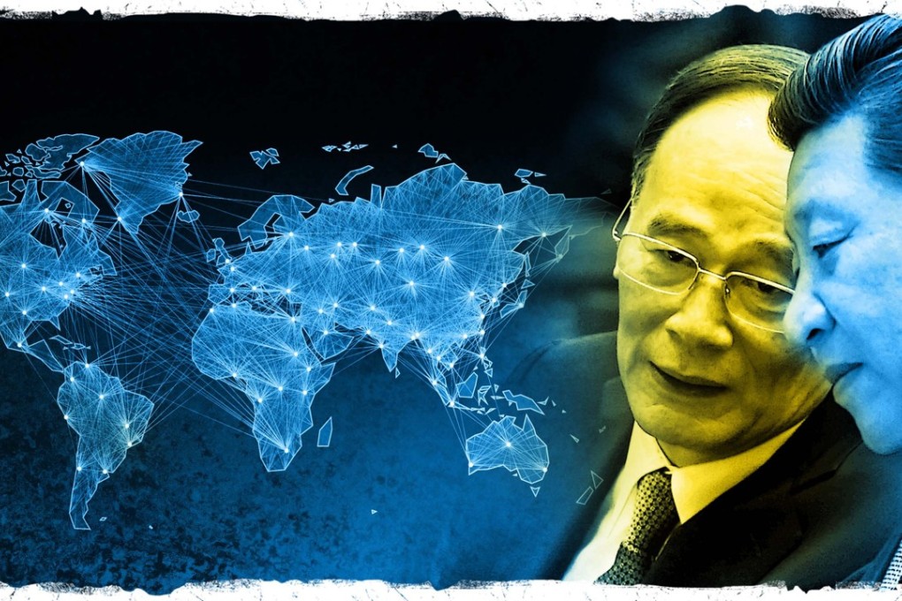China’s President Xi Jinping (right) has put together a team of top foreign-policy makers, including former anti-graft tsar Wang Qishan, to achieve China’s growing global ambitions. Illustration: SCMP
