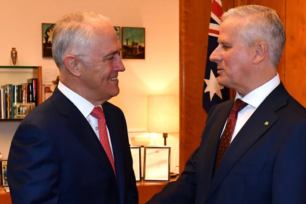 Prime Minister Malcolm Turnbull and Deputy Prime Minister Michael McCormack. Photo: EPA