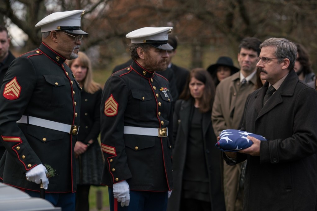 Laurence Fishburne, Bryan Cranston and Steve Carell star in Last Flag Flying (category: IIB), directed by Richard Linklater. J. Quinton Johnson co-stars. Photo: Wilson Webb