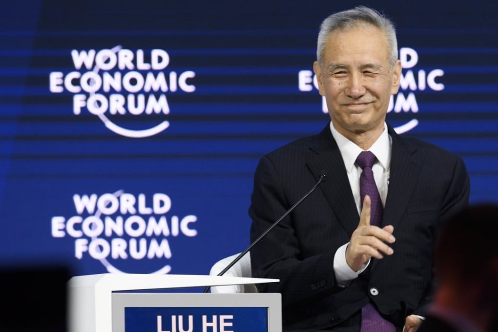 Liu He told the World Economic Forum in Davos in January that China’s economic transformation could create huge potential for foreign firms. Photo: EPA-EFE
