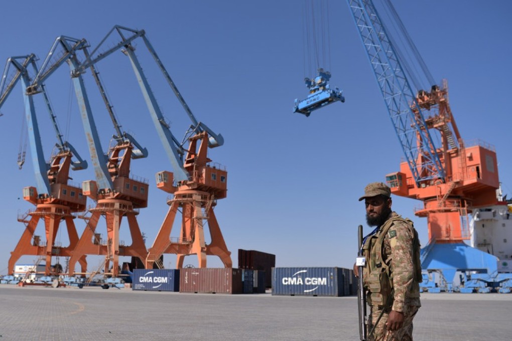 A Pakistani soldier looks on at Gwadar port, some 700km west of Karachi on November 13, 2016. The port is one of the key components of China’s trade ambitions. Photo: Agence France-Presse