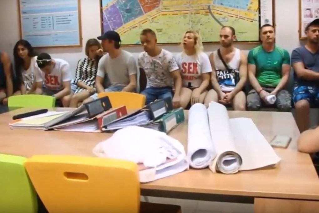 Russians arrested for running 'sex classes' in Pattaya, Thailand. Photo: YouTube/ViralPress