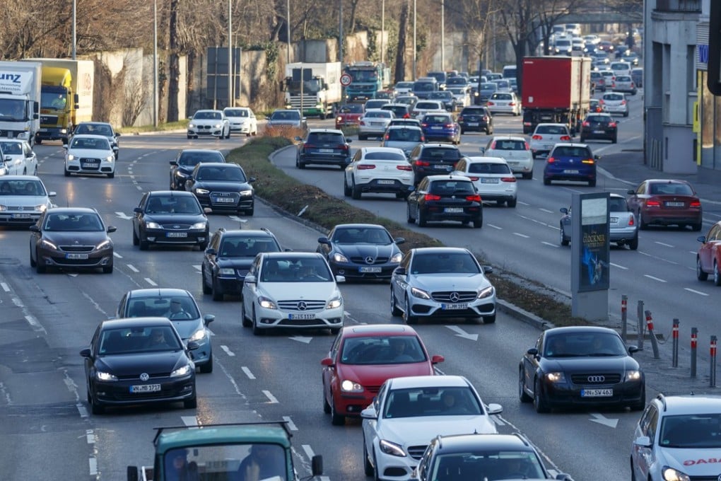 Cars on a motorway in Stuttgart. Photo: EPA