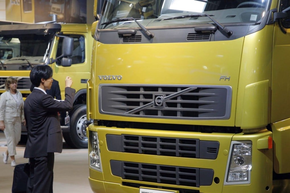 Geely owns Volvo Cars but only has a 8.2 per cent stake in truck maker AB Volvo. Photo: Bloomberg
