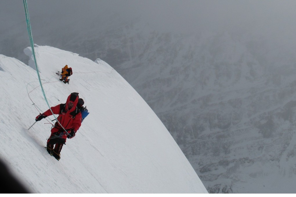 A polish team makes the first winter ascent of Nanga Parbat in 2007. They are now attempt to climb K2, but Denis Urubko has set out alone. Photo: Artur Hajzer
