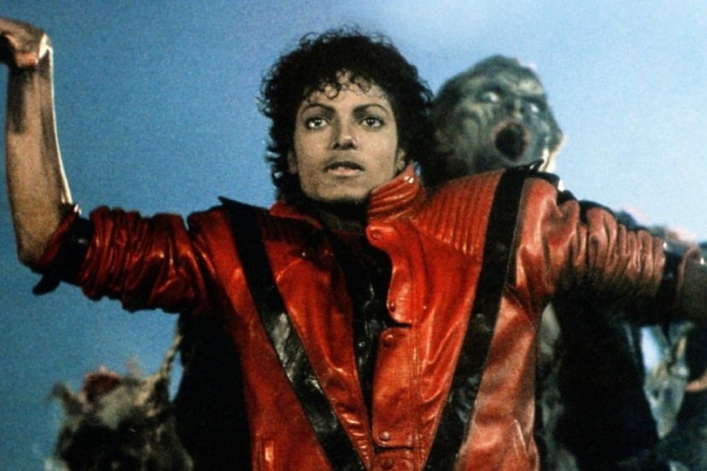 King of pop and the red leather jacket, Michael Jackson.