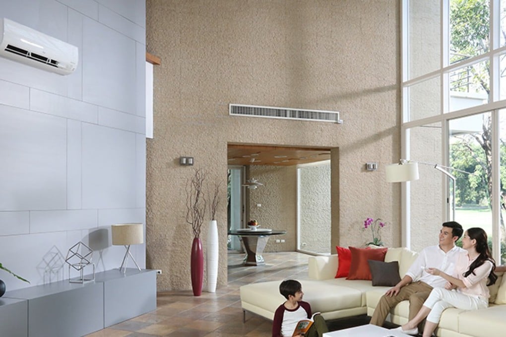 LG’s Dualcool air conditioner has intelligent sensors that read and learn individual preferences.