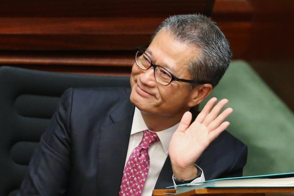 Paul Chan delivers his budget. Photo: Sam Tsang