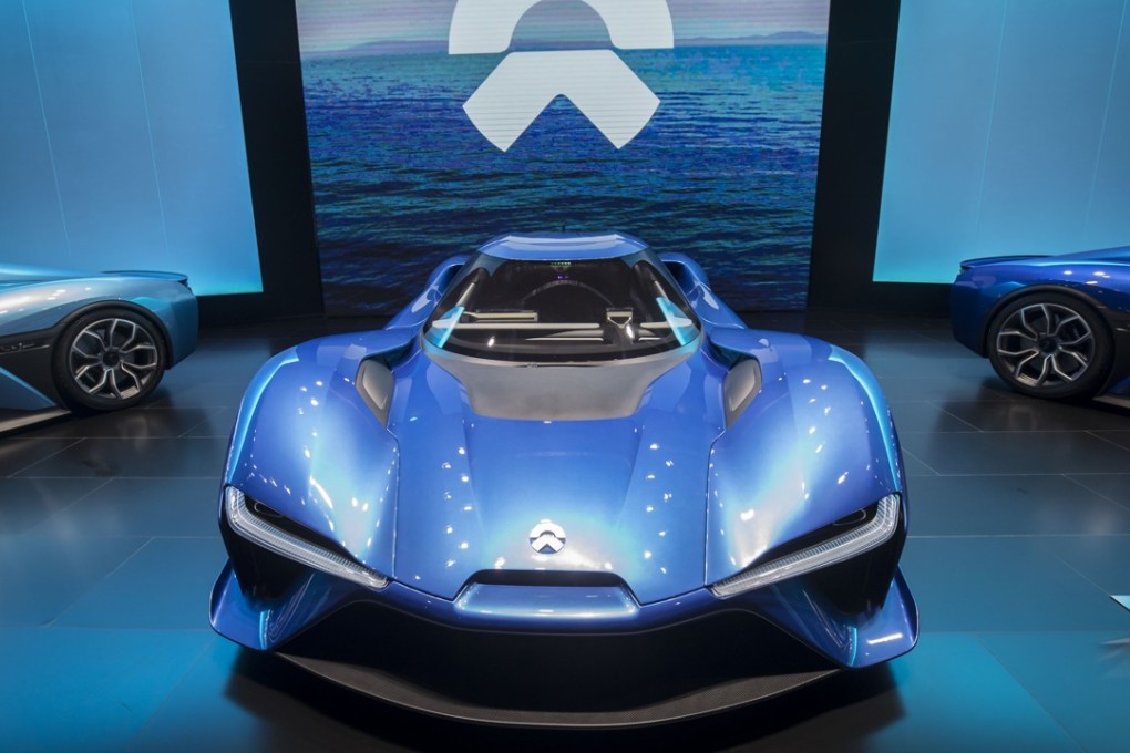 The Nio EP9 self-driving concept electric sports car on display at the Auto Shanghai 2017 vehicle show in Shanghai. Photo: Bloomberg