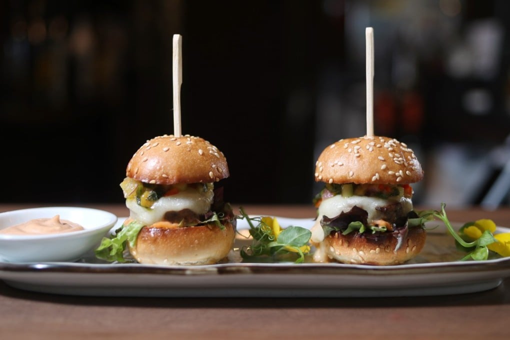 Mini Wagyu burgers with buffalo mozzarella at Pete’s Place in Sai Ying Pun. Photo: Winson Wong