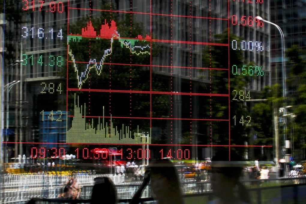 A brokerage in Beijing. China is expected to keep in place its deleveraging drive as it seeks to let money better support economic growth rather than contribute to financial speculation. Photo: AP