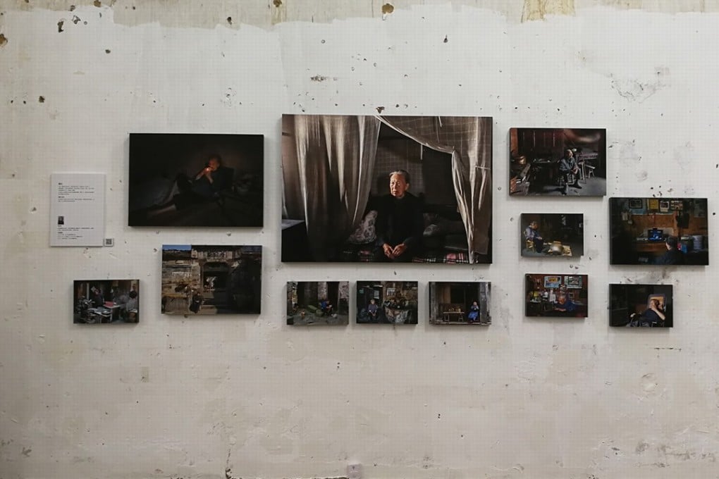 A gallery of Zheng Yonghui’s series entitled “Fireworks”, capturing elderly people who live by themselves, on display at the Lishui International Photography Festival in China.