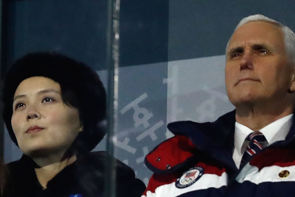 US Vice President Mike Pence (right) and North Korea's Kim Jong Un's sister, Kim Yo Jong, attend the opening ceremony of the Pyeongchang 2018 Winter Olympic Games at the Pyeongchang Stadium. Photo: AFP